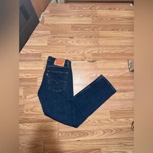 Levi’s 514 Mens Jeans 30x30 Blue Straight Leg Denim Pants Dark Wash Classic Y2K